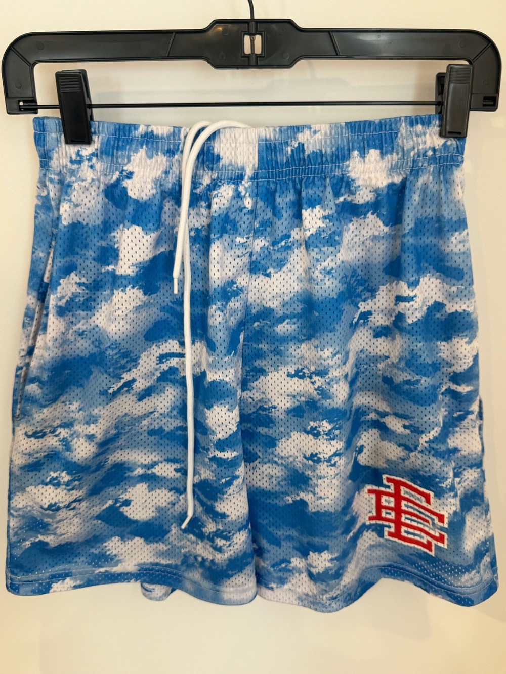 Eric Emanuel EE Basic Mesh Shorts in 'Sky' Teen Boys Medium